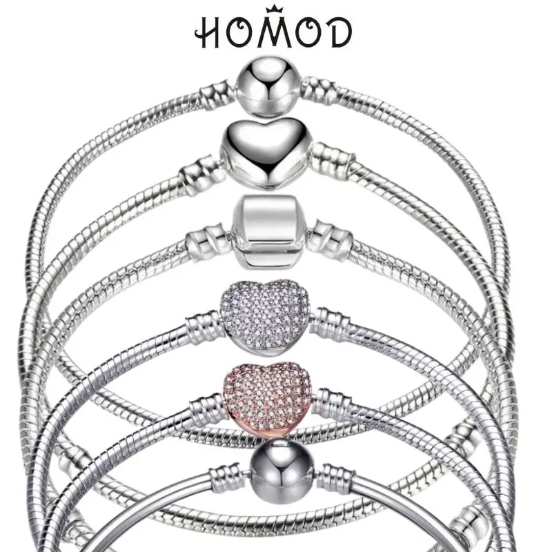 3mmBasicSnakeChainCharmBraceletforWomenDIYMakingOriginal