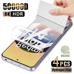 Premium 4 - Pack Hydrogel Screen Protector Film - Hydrogel Film