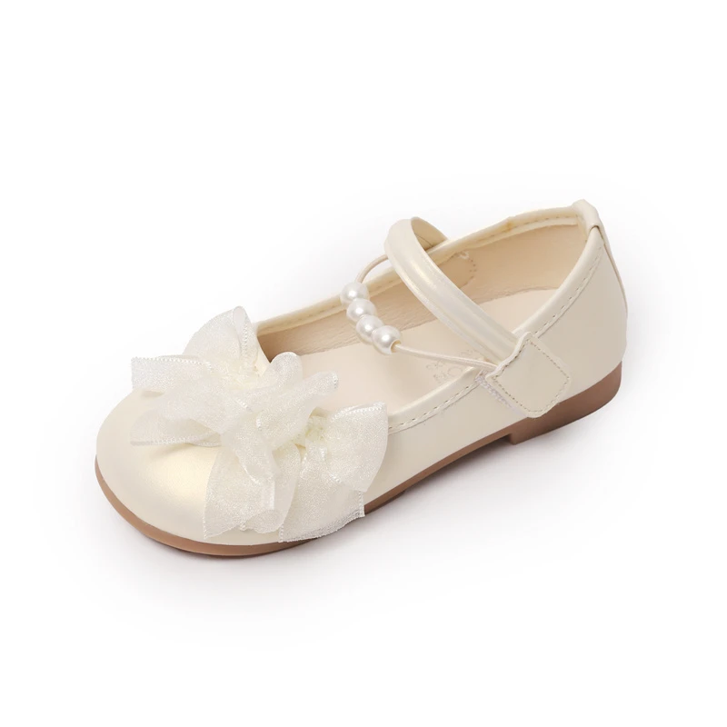 Girls Leather Shoes Autumn Korean Style Soft Bottom