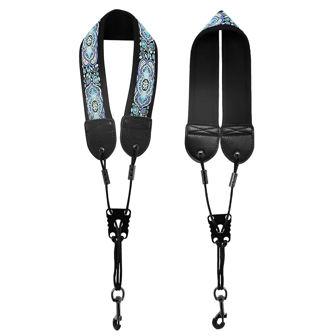Premium Adjustable Leather Saxophone Neck Strap - Universal Fit for Soprano, Alto, and Tenor Saxophones
