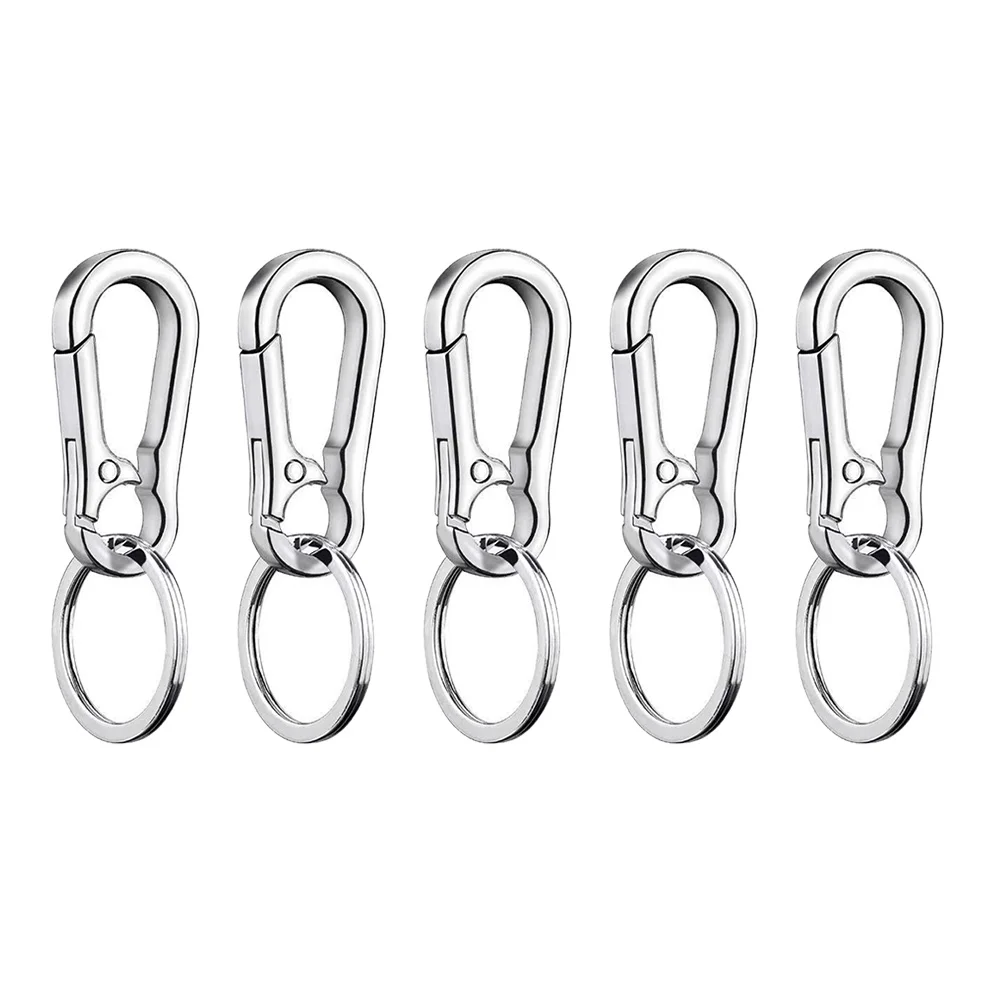 

5 Pcs Key Chain Useful Rings Tool Practical Hook Chains for Men Full Metal Portable Zinc Alloy Man