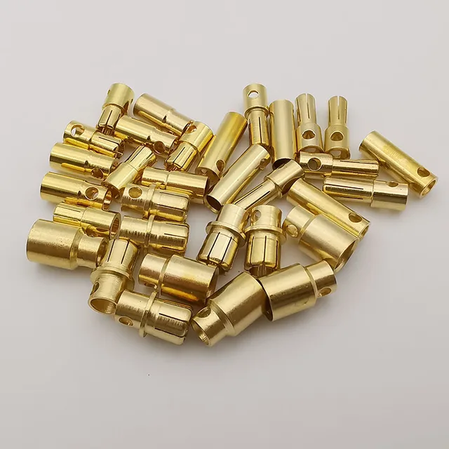 5mm 6mm 8mm RC Battery Bullet Banana Plug Male Female Bullet Banana Connector Plugs for ESC Lipo RC Battery Plugs 1