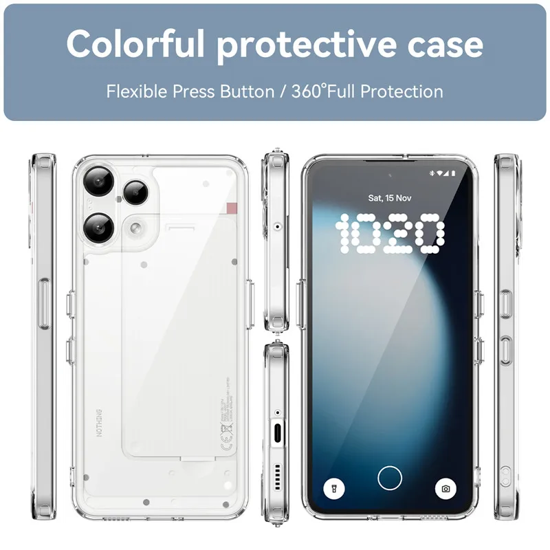 Ultimate Shockproof Clear Phone Case - Durable PC + TPU Silicone Cover