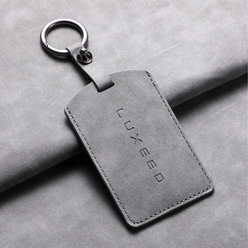 LUXEED R7 S7 가죽 자동차 키리스 리모컨 키 카드 키트 자동차 키체인 보호 쉘 장식 액세서리용 자동차 키 케이스 커버