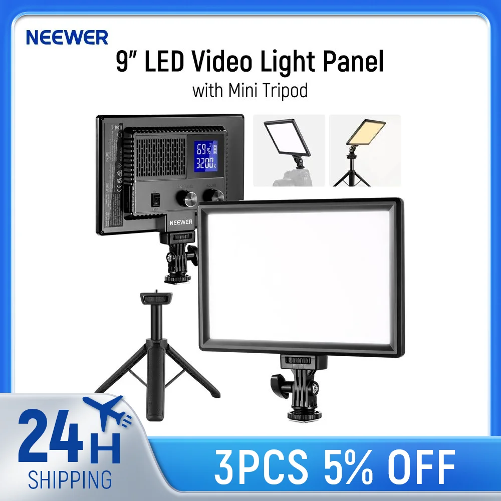 รูปสินค้า NEEWER แผงแสง LED วิดีโอ สำหรับกล้อง DSLR พร้อมขาตั้ง