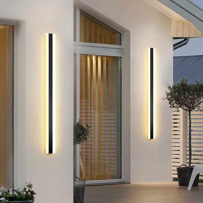 

32W 48W 60W 80W luxury Newest LED Outdoor wall lamp Modern Design High Quality Black metal and Acrylic Luxury LED Light