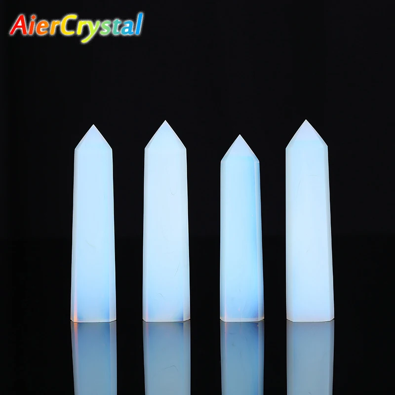 OpalPointWandCrystalHealingEnergyStonePrismsRoomDecorReikiPolishedStonePrisms
