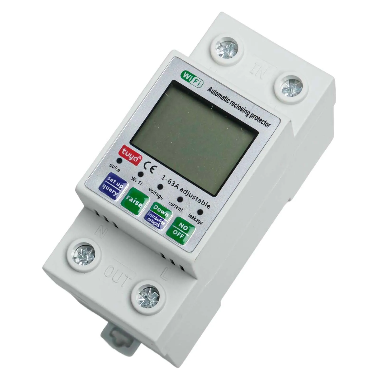 AC80-300V 차단기 정격 전류 1-63A 전류 차단기 디지털 LCD 디스플레이 간편한 설치 고정밀 다중 보호