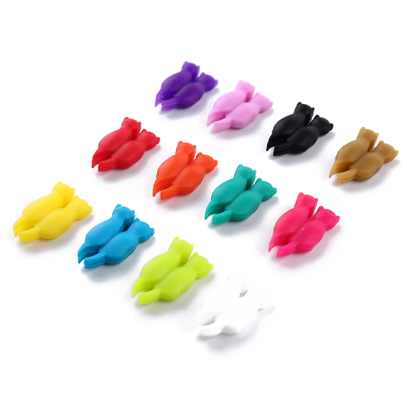 Wine Glass Marker 6/8/12PCS Creative 3D Cat Shape Party Glass Cup Multicolor Silicone Discriminator Kitten Wine Cup Recognizer