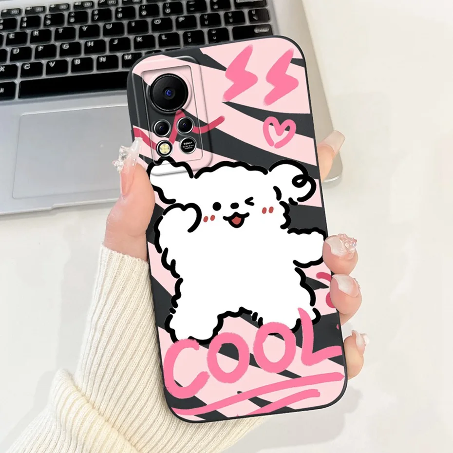 Cartoon Candy Color Silicone Phone Case with Lens Protection