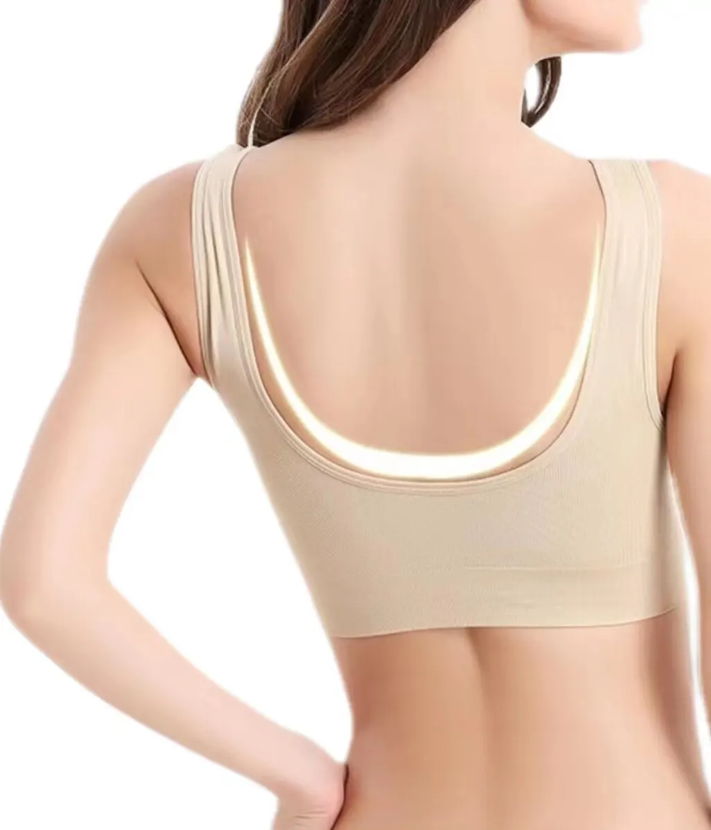 Women Seamless Bras Camisole Underwear Crop Top XXL 3XL for Sports Gym Running Fitness Yoga