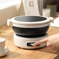 220V 1.2 L Electric Cooking Pot Portable Multi Cooker Dormitory Travel Folded Rice Cooker Split Hot Pot Electrical Capabilities 1
