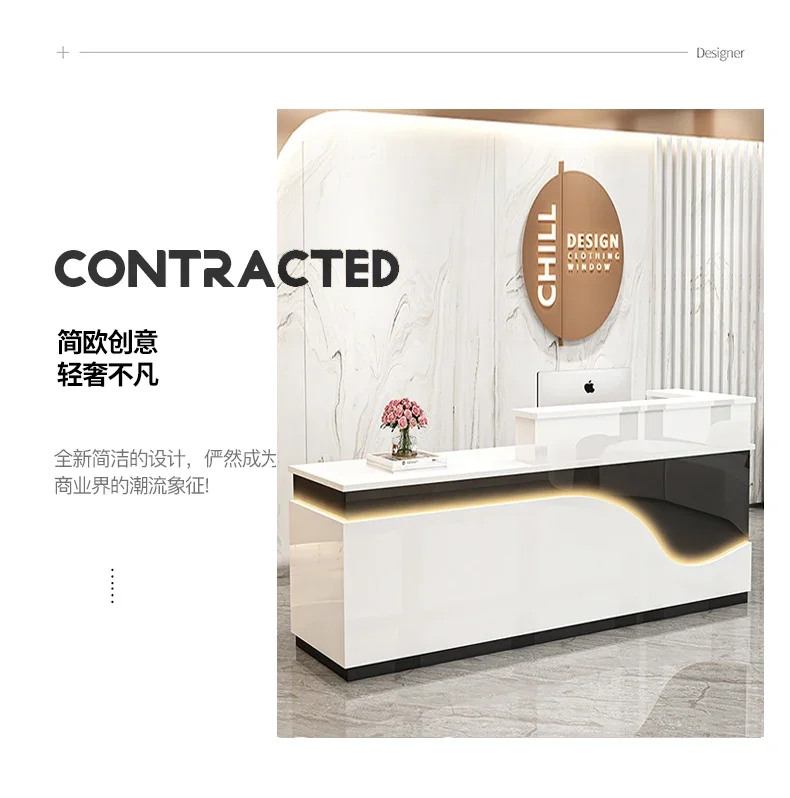 Description Picture 3 of itemLights Luxury Reception Stand Speech Modern Nordic Reception Offices Executive Podium Muebles De Recepcion Bar Furniture Counter