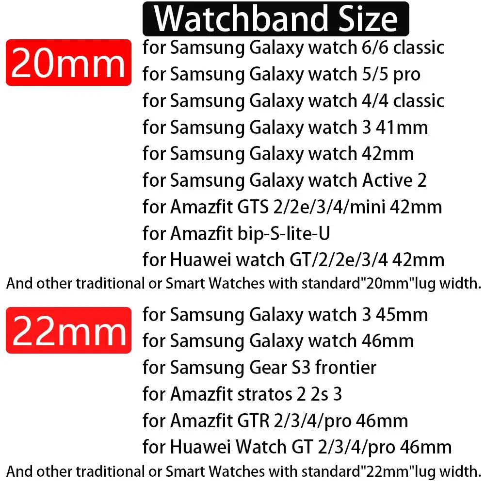Magnetic Silicone Smartwatch Strap - Universal Fit, Multiple Sizes