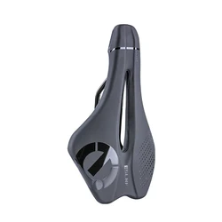 Comfortable Non - slip Shock - Absorbing Bicycle Saddle with Breathable Hollow Design (Black)