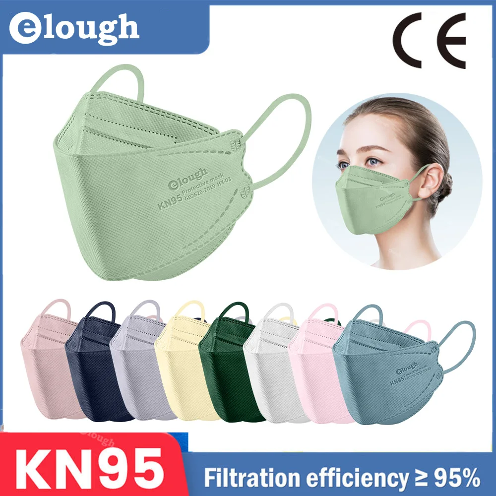 Morandi elough маска KN95 Fish ffp2 маски для взрослых fpp2 одобренные Гигиенические Защитные