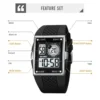 SKMEI 1967  reloj hombre Japan Digital movement Watch Mens military 3Bar Waterproof Countdown LED Light Electronic Wristwatches 4