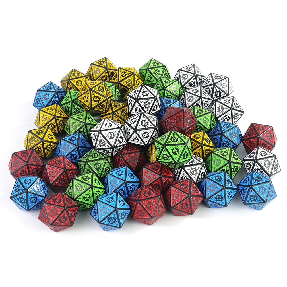 Game Dice Set D20 Polyhedral 20 Sided 10PCS for D&D RPG Playing Table Game