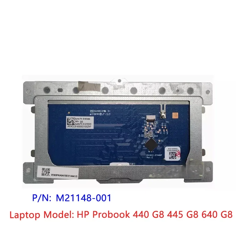 Silver New Original For HP Probook 440 G8 445 G8 640 Touchpad Trackpad M21148-001