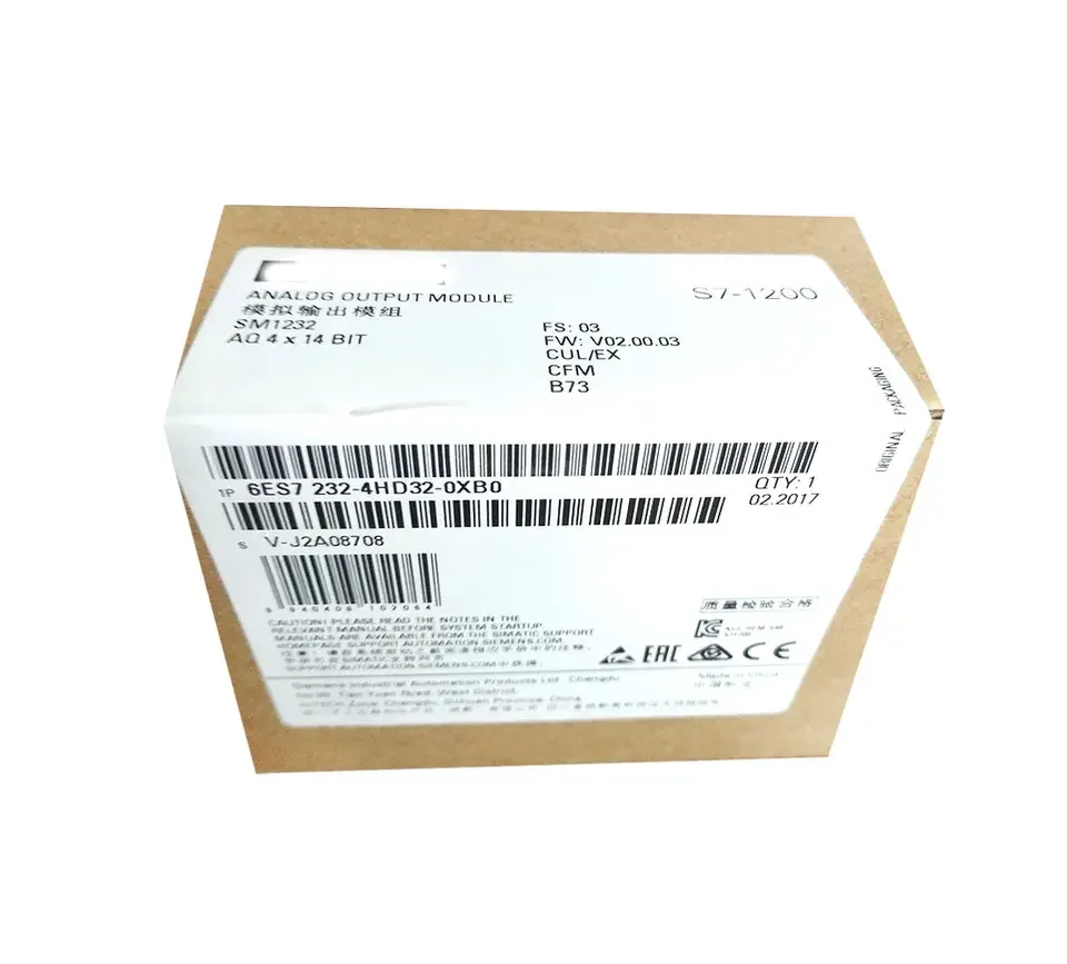 Muslimnew Modulo Di Uscita Analogica Plc Originale S7-1200 6Es72324Hd320Xb0