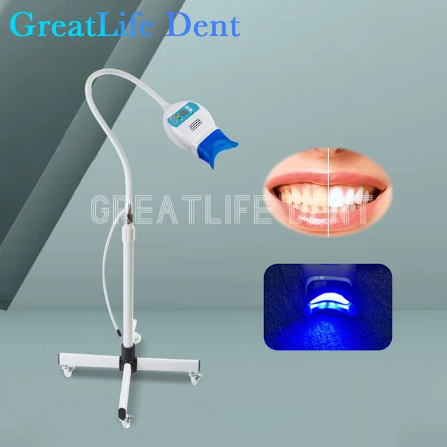 GreatLife Dent Dental Teeth Whitening Machine 8 Pcs 3 Models Led Teeth Whitening Accelerator Led Light for Dental Chair Unit