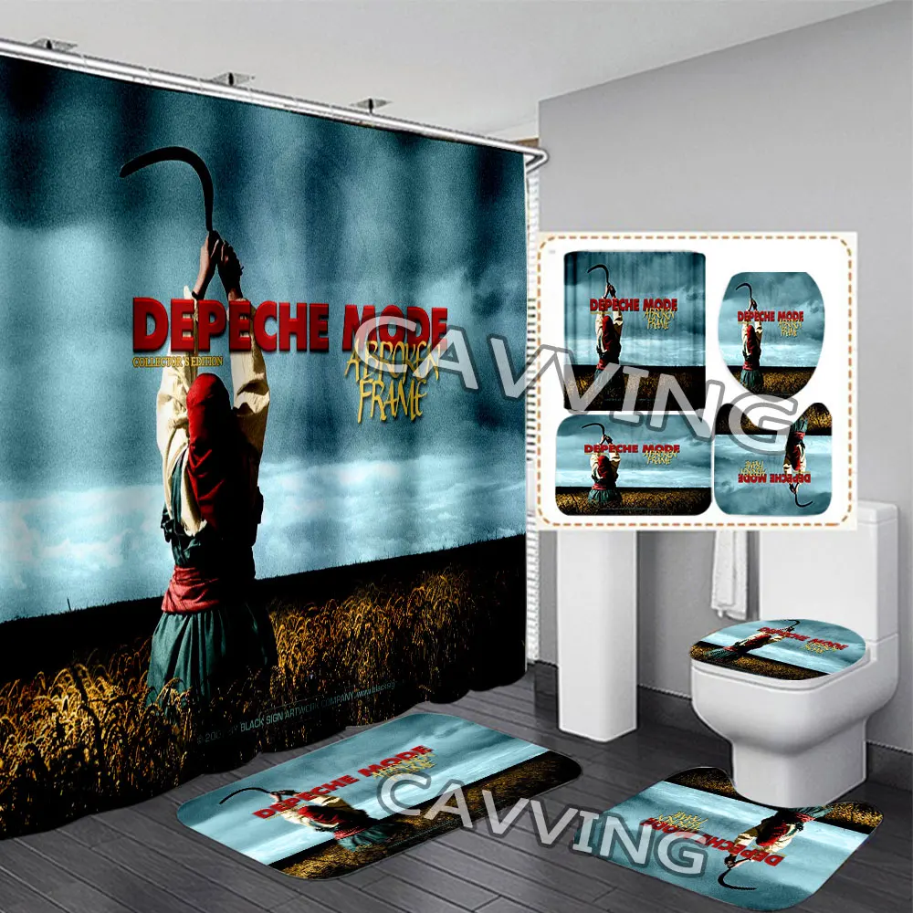 

Занавеска для душа Depeche с 3D режимом, водонепроницаемая занавеска для ванной, комплект Противоскользящих ковриков для ванной комнаты, коврик для туалета, ковер, домашний декор H02