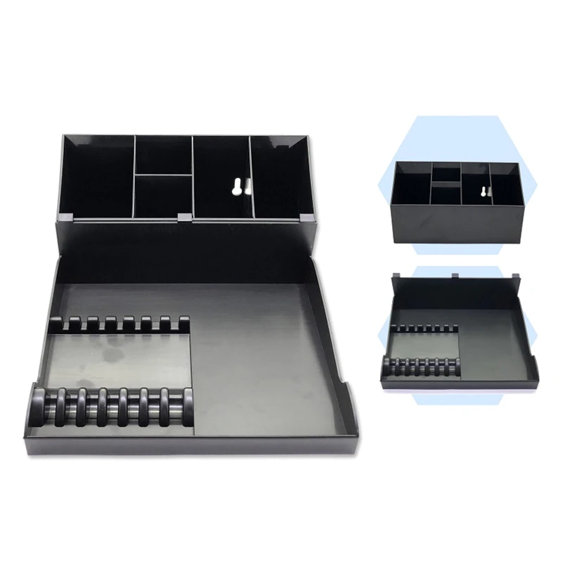 

Hair Styling Tools Organizer Detachable Hairdressing Tool Holder Scissors Storage Tray Wall Mount Countertop