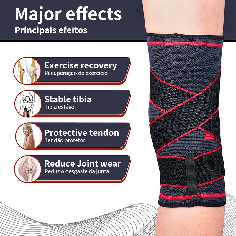 Knee Pad 1pc Dual-purpose Pressurized Detachable for Fitness