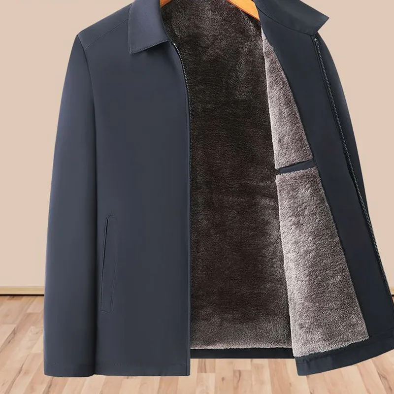 Spring Autumn KPOP Fashion Style Harajuku Slim Fit Jacket Loose All Match Casual Outerwear Lapel Zipper Solid Long Sleeve Padded