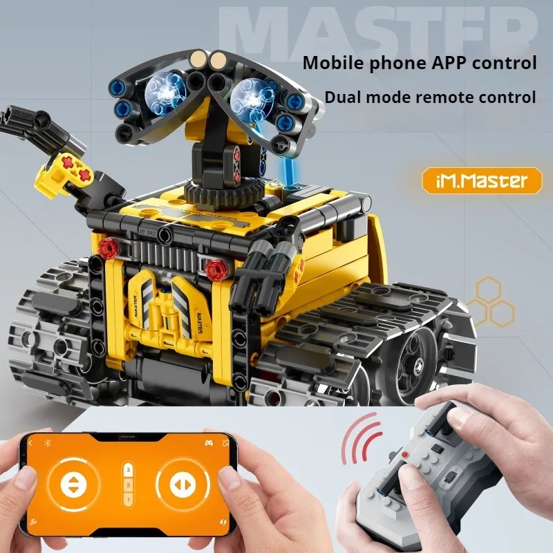 

New Remote Control APP Programming WALL-E Robot Building Blocks Compatible with LEGO Small Particles Kids Toys Holiday Gift Box