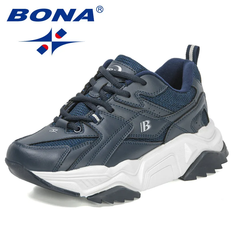 BONA New Designers Sport Shoes Training Running Shoes Woman Breathable Casual Sneaker Ladies Platform Shoe Zapatillas Mujer running shoes womens sneakers