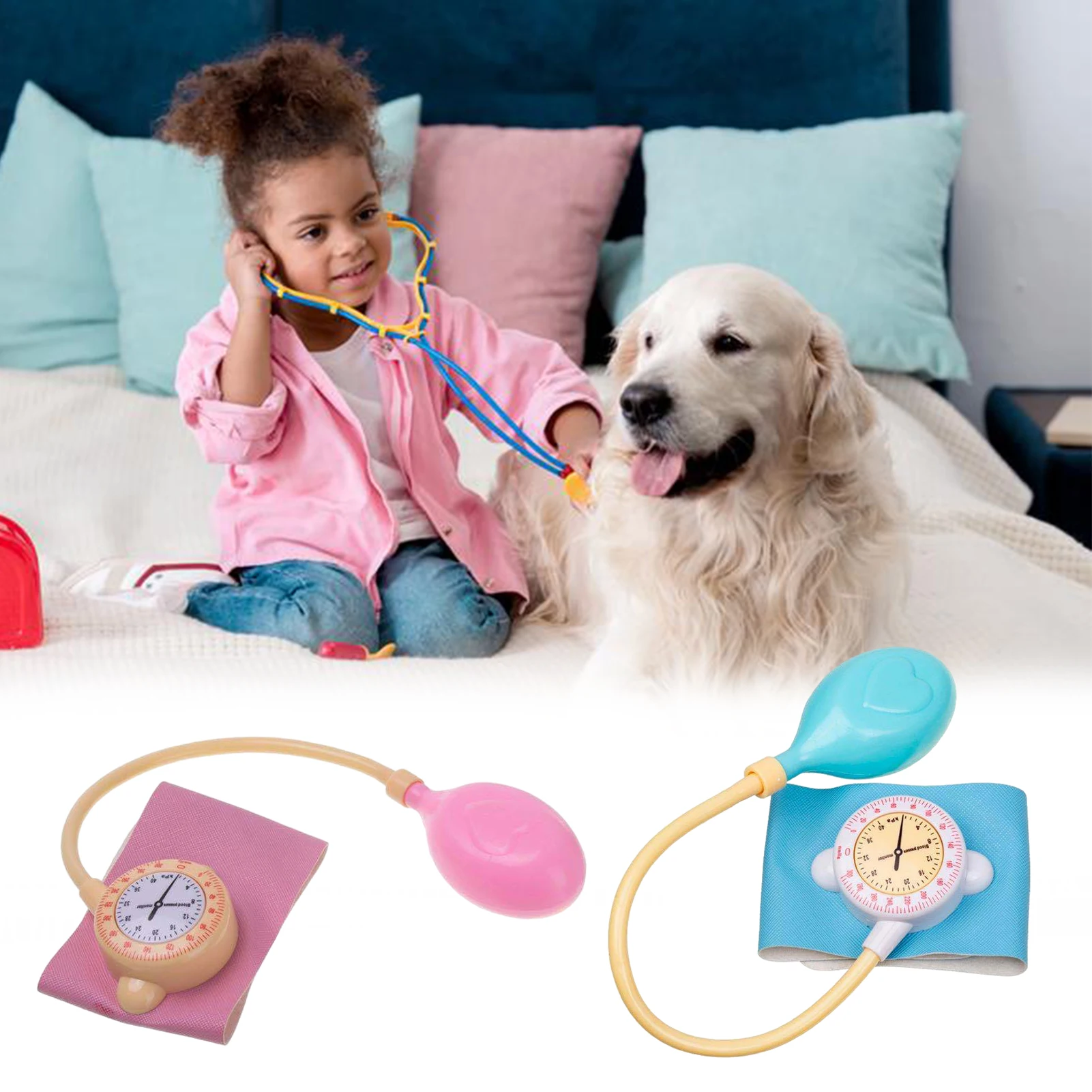 

1pc Children Doctor Toys Simulation Sphygmomanometer Doctor Toy Role-playing Games Medicine Educational Learning Toys