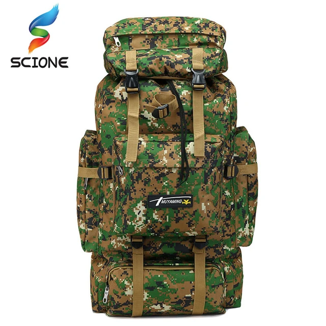 Mochila táctica militar de gran capacidad para hombre, bolsa de viaje para  acampar al aire libre, senderismo y escalada - AliExpress