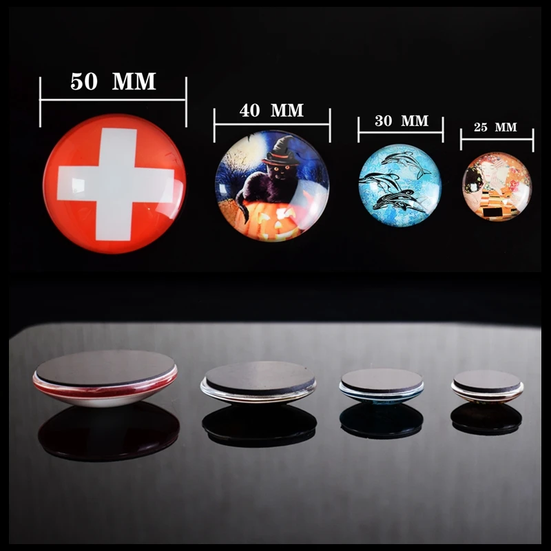 Description Picture 6 of itemCustom Photo Fridge Magnet Glass Dome Stickers Personalize Home Decor Souvenirs Gift