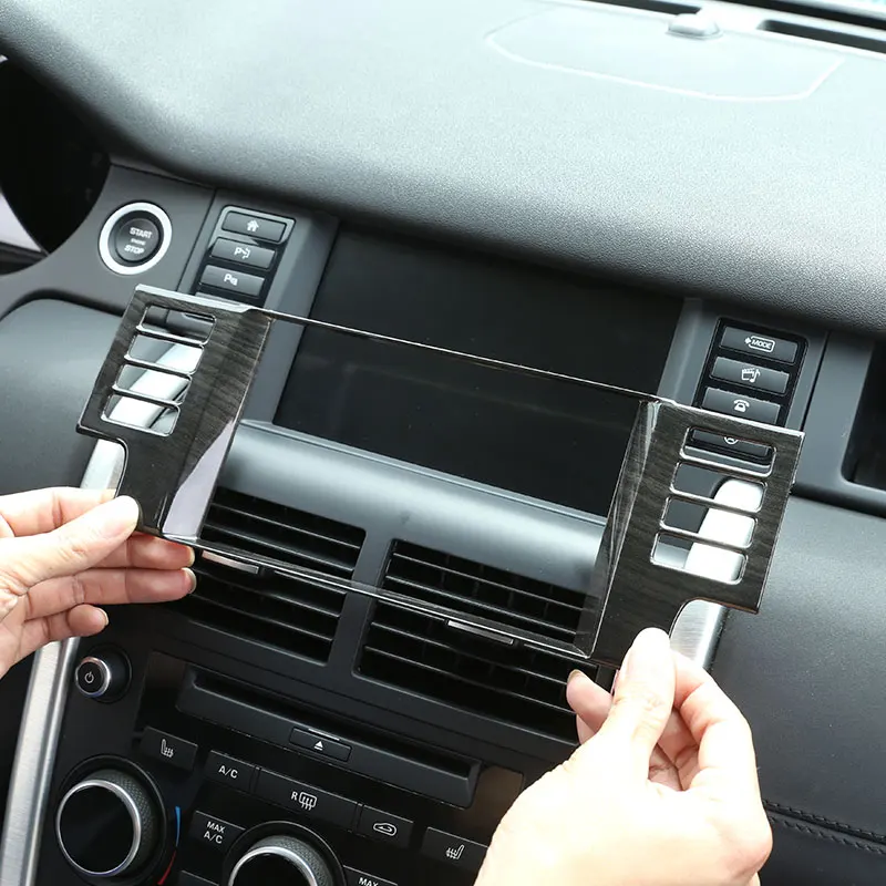 

For Land Rover Discovery Sport 2015 2016 2017 2018 2019 ABS Carbon Fiber Car Navigation Frame Cover Trim Sticker Car Accessories