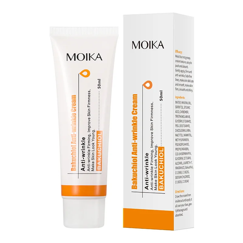 Anti Wrinkle Cream MOIKA Bakuchiol Anti-wrinkle Cream Psoralen Lighten Fine Line Acne Print Control Acne Firming 50ml