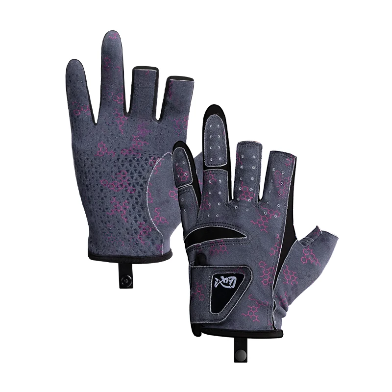Fishing Gloves Cut Resistant Gloves Anti-cutting Anti-Slip Three-finger Gloves for Fishing Tool Spinning Reel