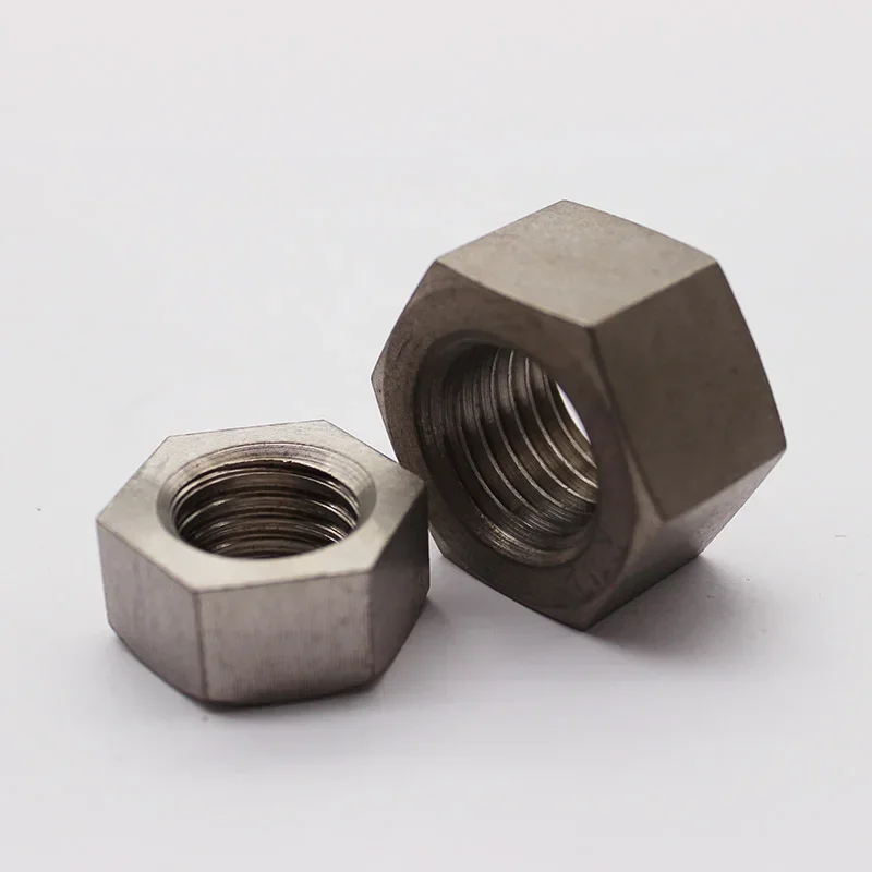 Premium Pure Titanium Hex Nuts - GR2, Various Sizes Available