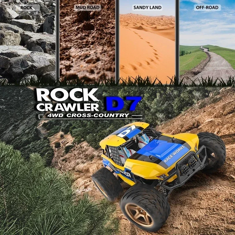 WLtoys 12402 104311 12429 1:12 Rock Crawler RC Car 50KM/H 4WD Electric High Speed Car Off-Road Drift Remote Control Children Toy 3