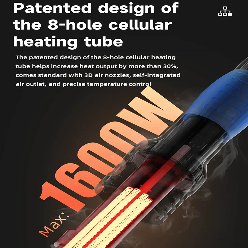 AiXun H414D 뜨거운 공기 총 3200W 최대 전력 스마트 디 솔더링 스테이션 LED 디스플레이 휴대 전화 PCB 수리 도구에 대한 듀얼 모드 제어