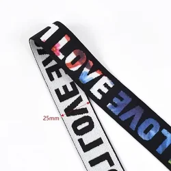 Colorful Elastic Nylon Bands for DIY Sewing and Garment Projects (EB083 - Black - 25mm)