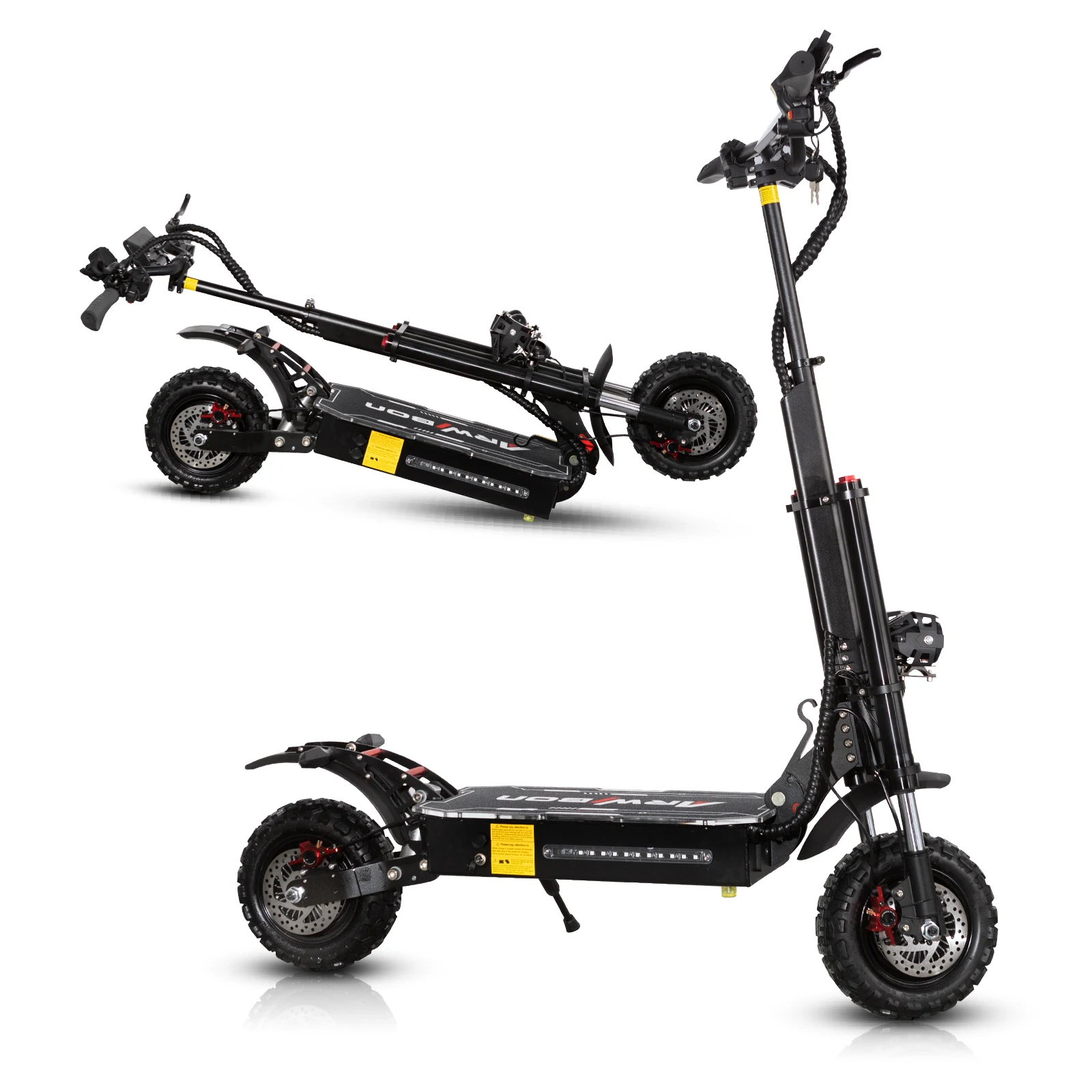 Q12 Plus 60V 27AH fast electric scooter maximum speed 86km/h Powerful 5600W dual motor 11-inch foldable adult off-road scooter
