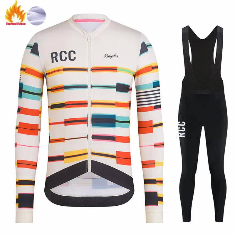 RCC Ralvpha 2022 Winter Fleece Cycling Jersey Set Mountian Bicycle Clothes Wear Ropa Ciclismo Racing Bike Clothing | Спорт и