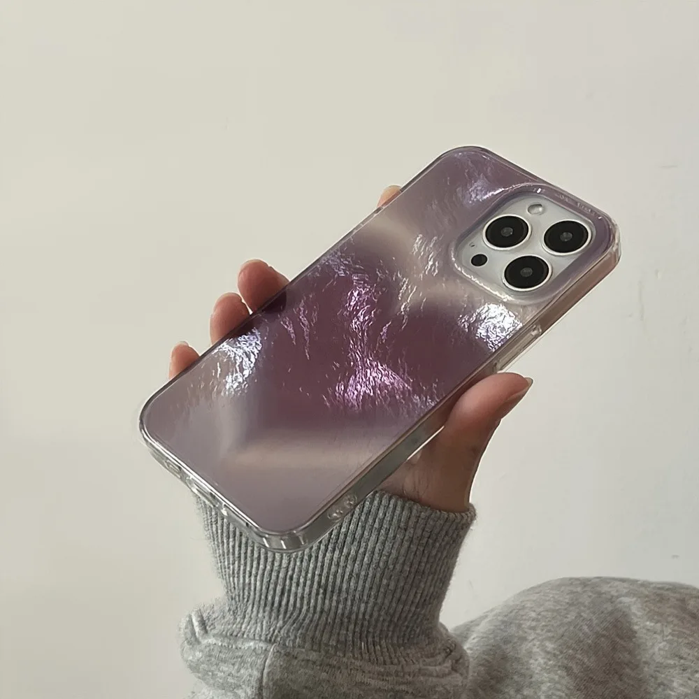 Romantic Purple Heart INS Style Phone Case Cover