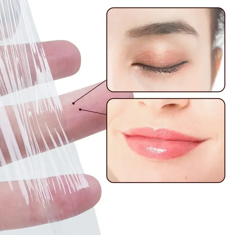 Tool False 1 Roll 200M Eye Use Makeup Eyelashes Extension Clear Plastic Wrap Permanent Tattoo Eyebrow Film Professional