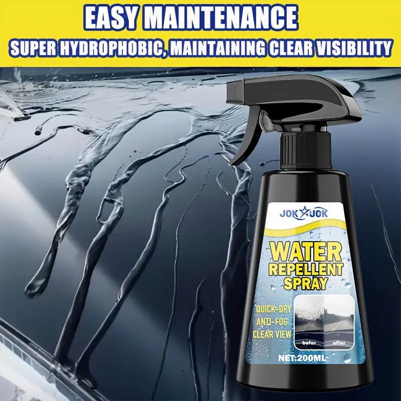 Car Glass Rearview Mirror Rain Spray Nano Coating Superhydrophilic For Poor Weather Driving Enhances Visibility