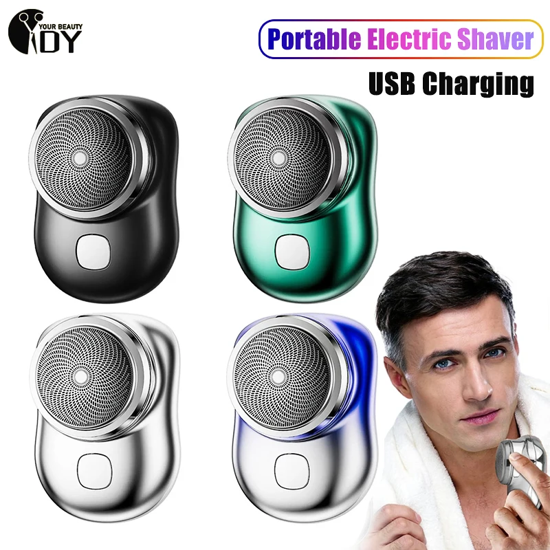 

Mini Shave Electric Razors For Men Portable Pocket Electric Wet And Dry USB Rechargeable Shaver TypeC Charging Shaving Machine