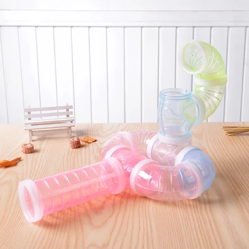 Hamster Toy Guinea Pig Tunnel Rodent Training Channel Durable DIY Splicing Maze Tube External Pipeline for Small Animal small pet tunnel hamster cage tunnel hamster toy maze