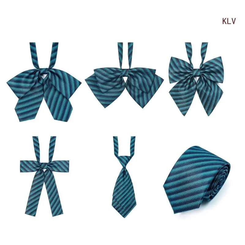 

Jk Uniform Bow Tie Striped Detachable Collar Japan Jk seifuku Cosplay Pre-tied Bow Tie Schoolgirl JK Suit Neckwear