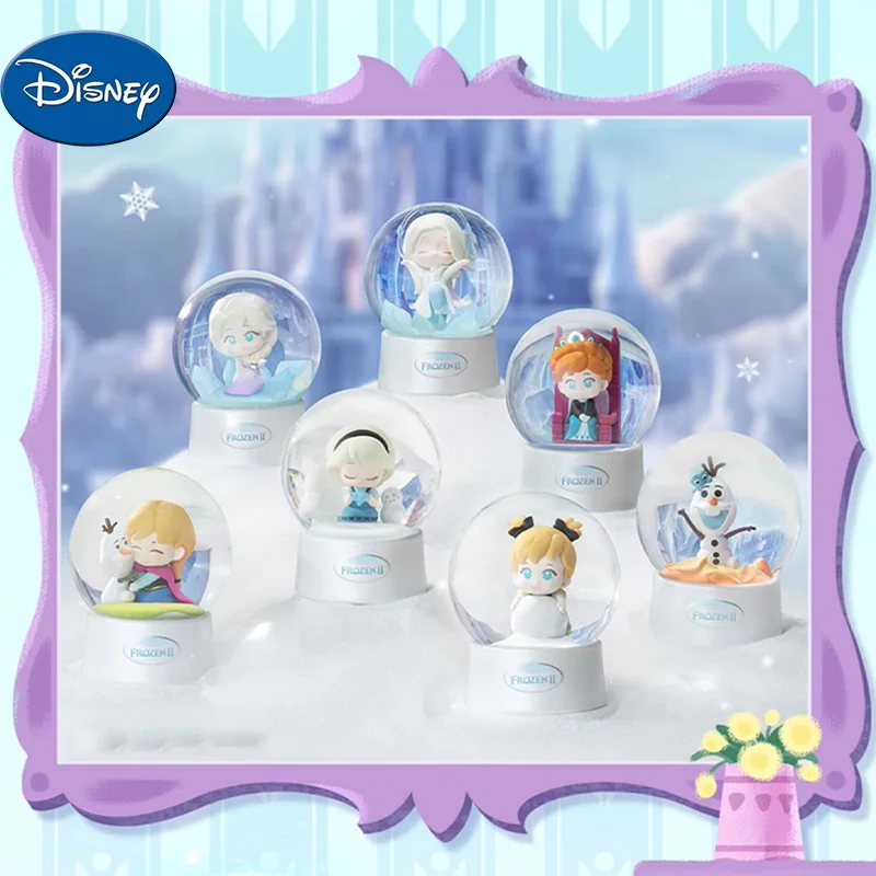 

Authentic New Disney Frozen Series Crystal Ball Blind Box Aisha Anna Xuebao Tide Play Kawaii Desktop Ornaments Collection Model